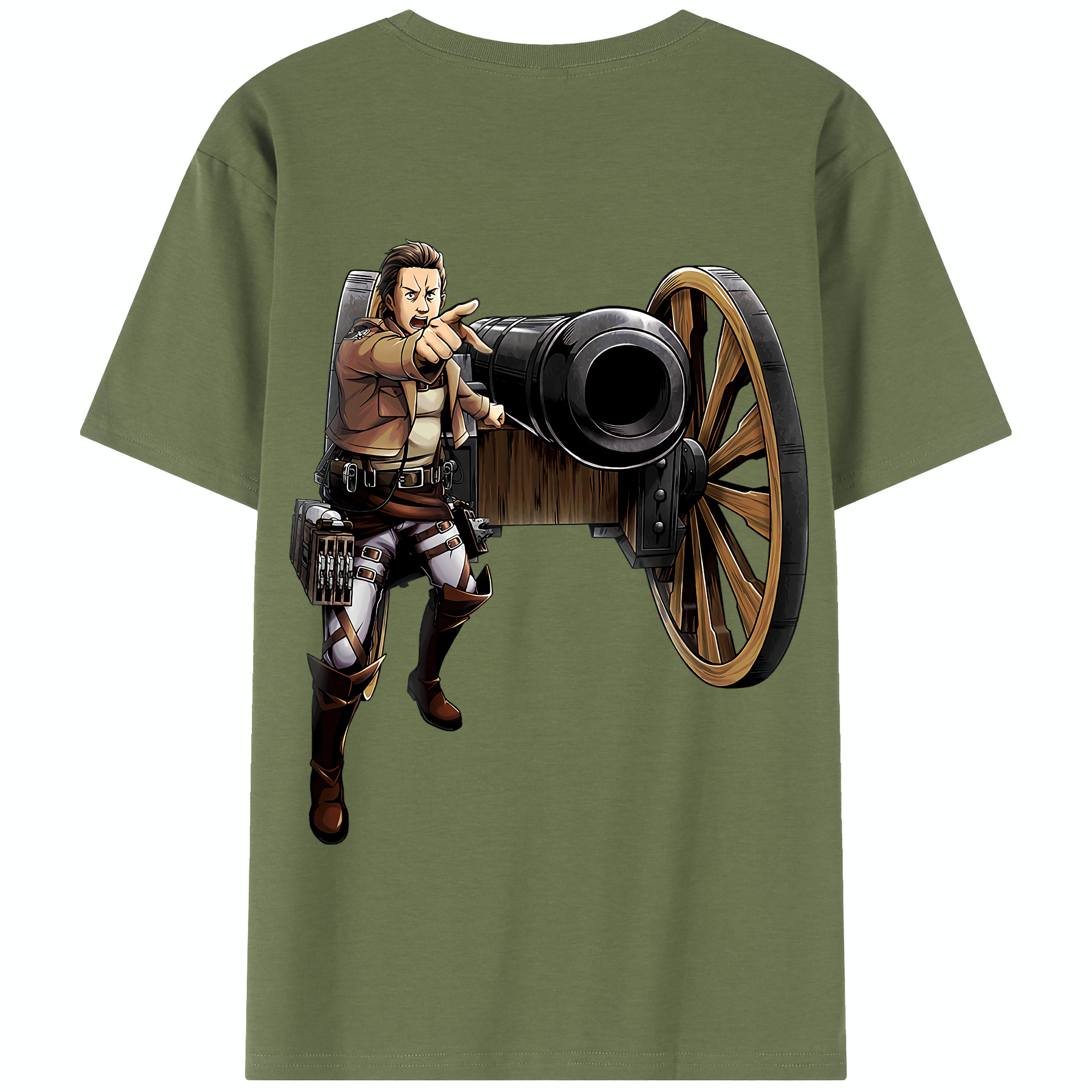 （画像用） 進撃の巨人 Attack on Titan 綿100％半袖Tシャツ（背面プリント）